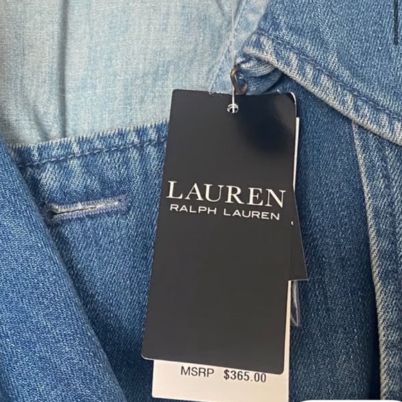 Lauren Ralph Lauren Denim Trench Coat NEW WITHOUT TAGS - Picture 7 of 7